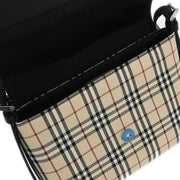 Burberry Beige Black Burberry Check Shoulder Bag 115927