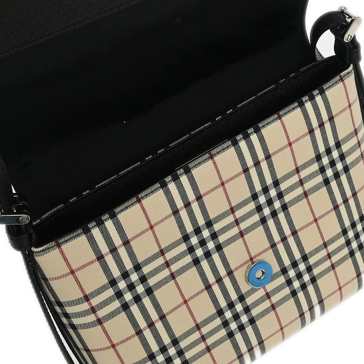 Burberry Beige Black Burberry Check Shoulder Bag 115927