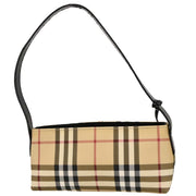 Burberry Beige Black PVC Burberry Check Handbag T-02-2 115928