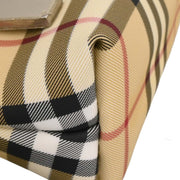 Burberry Beige Black PVC Burberry Check Handbag T-02-2 115928