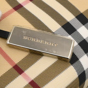 Burberry Beige Black PVC Burberry Check Handbag T-02-2 115928