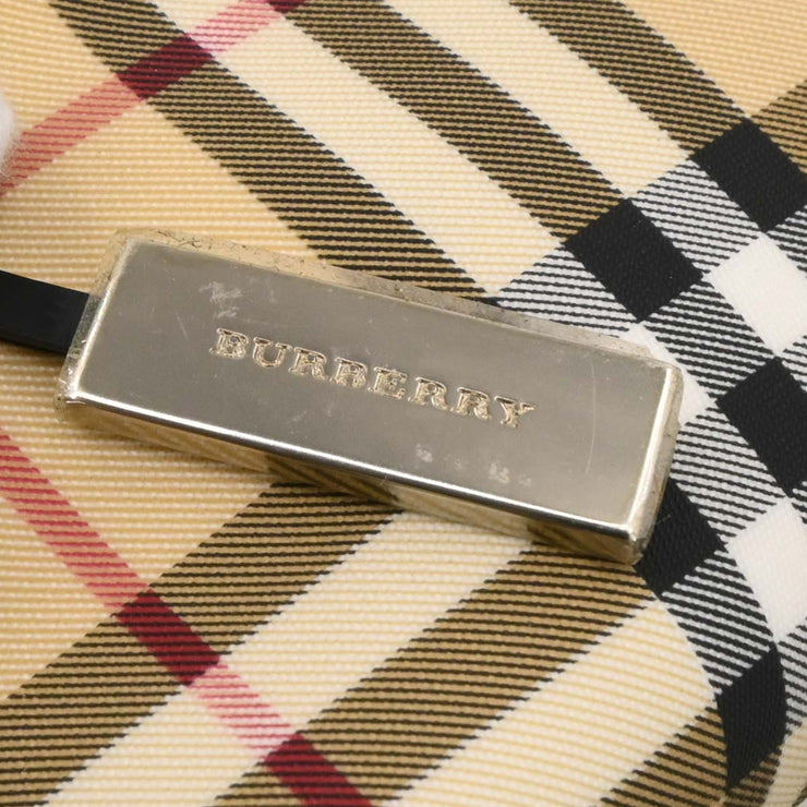 Burberry Beige Black PVC Burberry Check Handbag T-02-2 115928