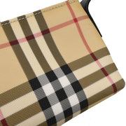 Burberry Beige Black PVC Burberry Check Handbag T-02-2 115928