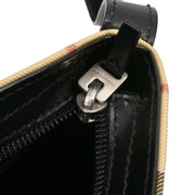 Burberry Beige Black PVC Burberry Check Handbag T-02-2 115928