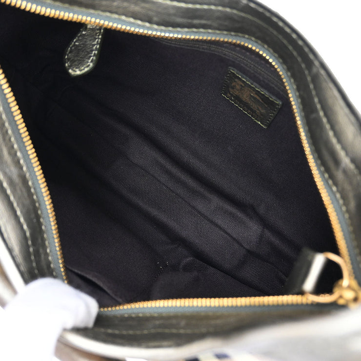 Burberry Beige Gold House Check Handbag 115930