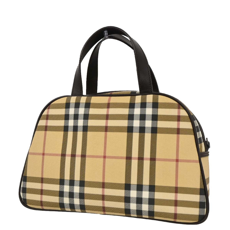 Burberry Beige PVC Burberry Check Handbag 115931