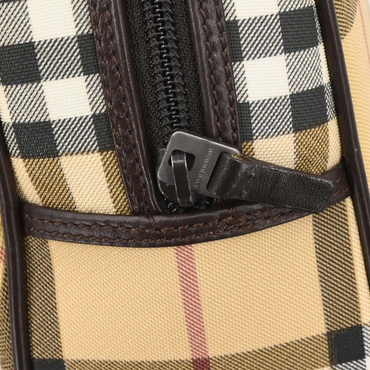 Burberry Beige PVC Burberry Check Handbag 115931