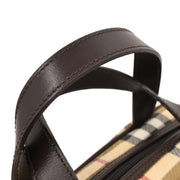 Burberry Beige PVC Burberry Check Handbag 115931