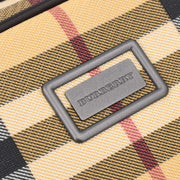 Burberry Beige PVC Burberry Check Handbag 115931