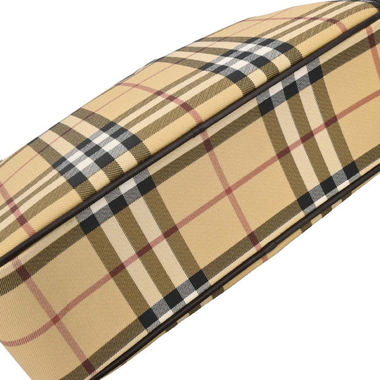 Burberry Beige PVC Burberry Check Handbag 115931