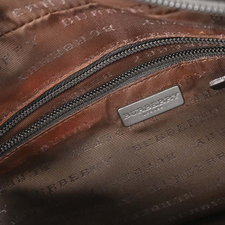 Burberry Beige PVC Burberry Check Handbag 115931