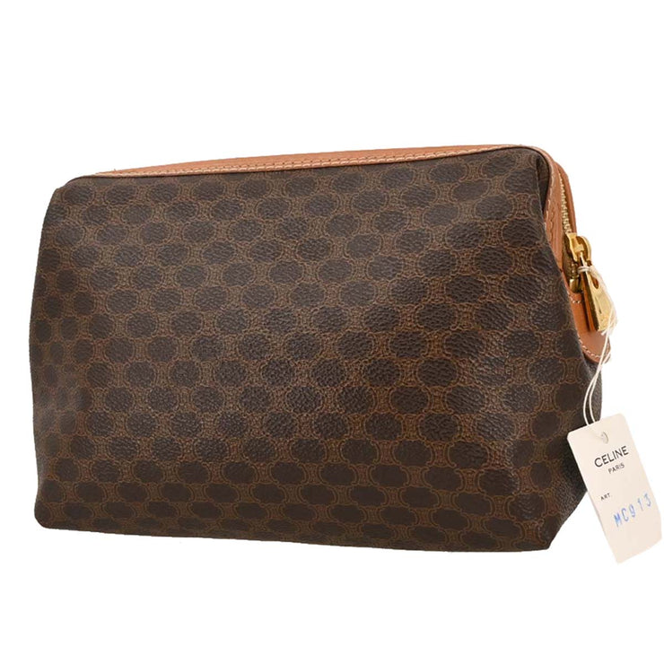 Celine Brown Macadam Clutch Bag 115934