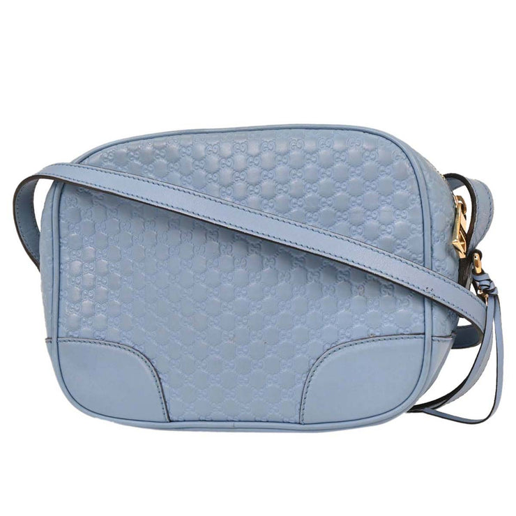 Gucci Light Blue Micro Guccissima Crossbody Bag 449413 213317 115939