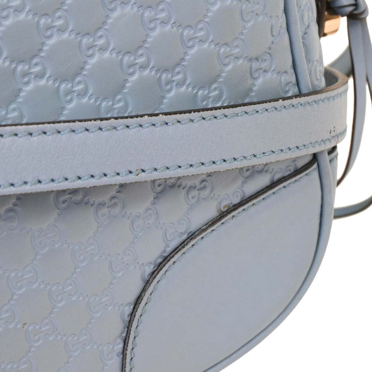 Gucci Light Blue Micro Guccissima Crossbody Bag 449413 213317 115939