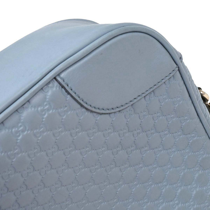 Gucci Light Blue Micro Guccissima Crossbody Bag 449413 213317 115939