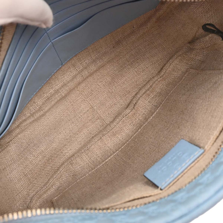 Gucci Light Blue Micro Guccissima Crossbody Bag 449413 213317 115939