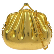 Gucci Gold Metal GG Pouch Chain Shoulder Bag 115941