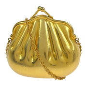 Gucci Gold Metal GG Pouch Chain Shoulder Bag 115941