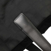 Chanel Black Jacquard Nylon Travel Line Tote Handbag 115945