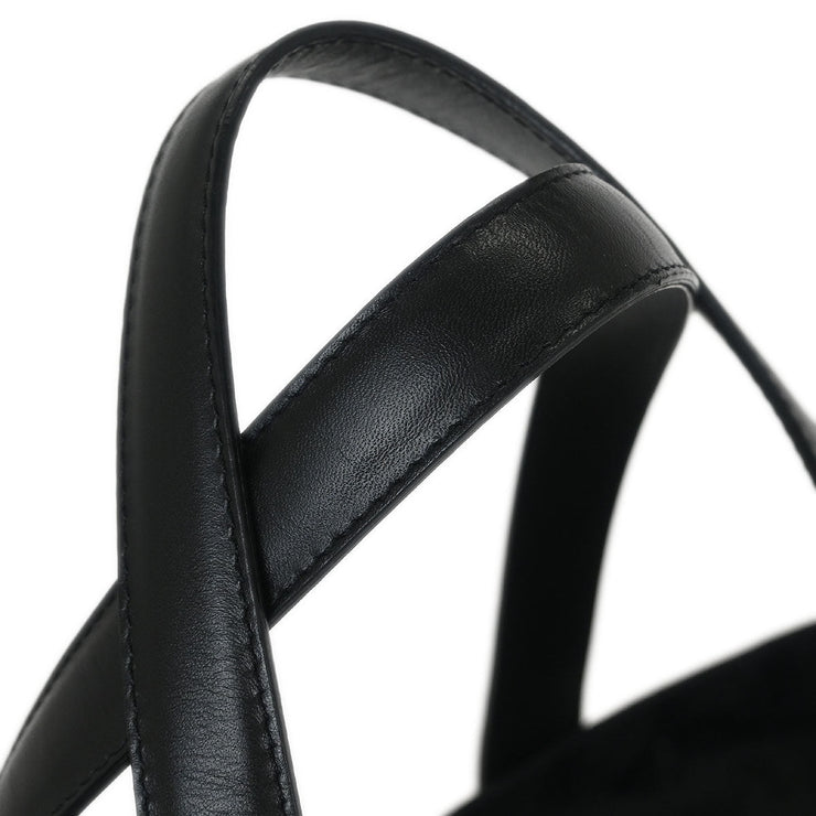 Chanel Black Jacquard Nylon Travel Line Tote Handbag 115946