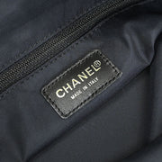 Chanel Black Jacquard Nylon Travel Line Tote Handbag 115946