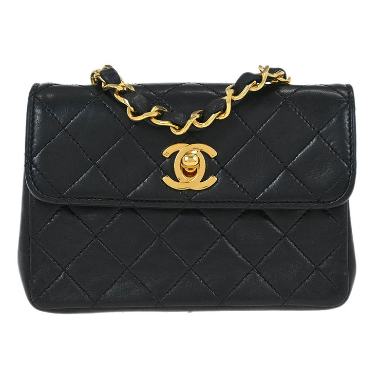 Chanel Black Lambskin Shoulder Bag 115948