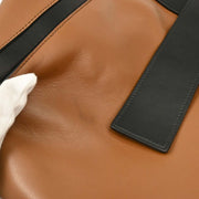 Prada Brown Leather 2way Tote Handbag 117/G 115952