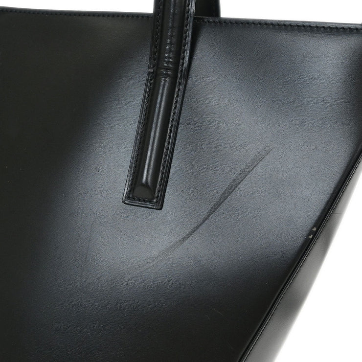 Cartier Black Leather Panthere 2way Tote Handbag C35 115955