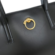 Cartier Black Leather Panthere 2way Tote Handbag C35 115955