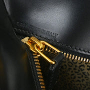 Cartier Black Leather Panthere 2way Tote Handbag C35 115955
