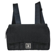 Chanel Black Nylon Sport Line Choco Bar Backpack 115962