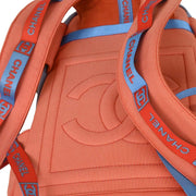 Chanel Red Blue Nylon Sport Line Backpack 115964