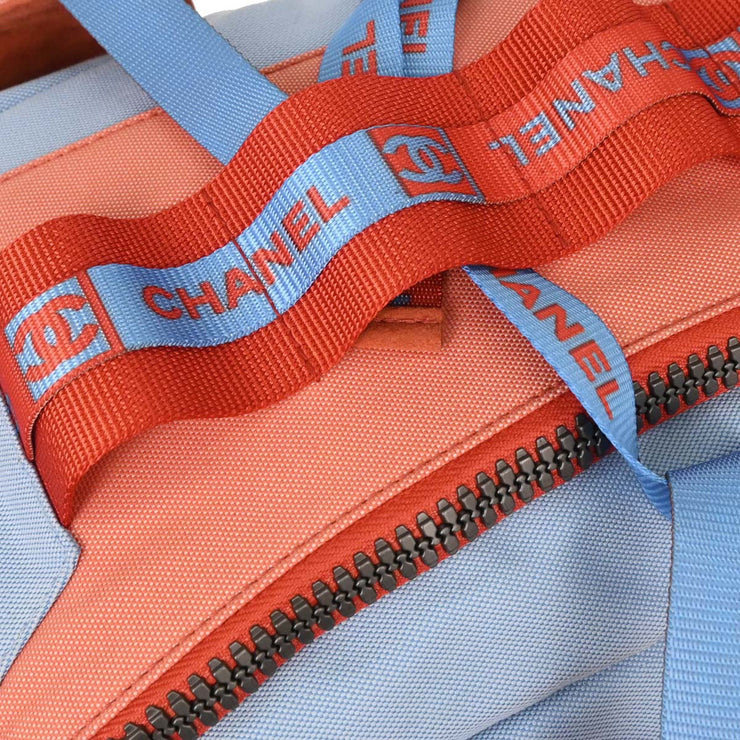 Chanel Red Blue Nylon Sport Line Backpack 115964