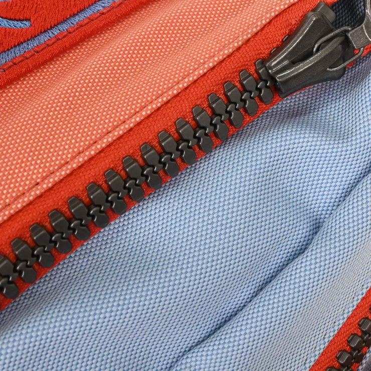 Chanel Red Blue Nylon Sport Line Backpack 115964