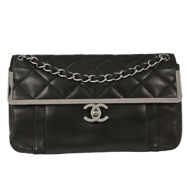 Chanel Black Lambskin Shoulder Bag 115967