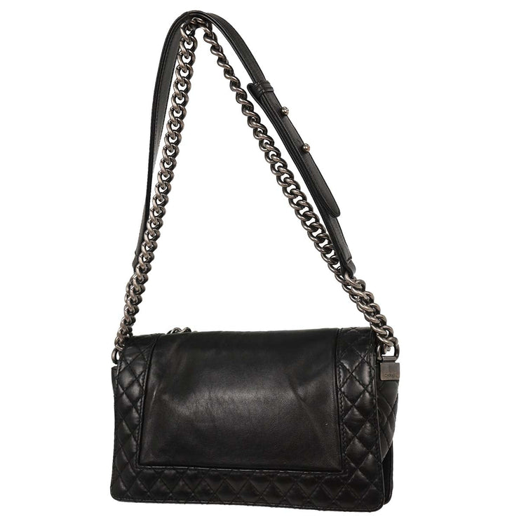 Boy Chanel Black Lambskin Medium Shoulder Bag 115968