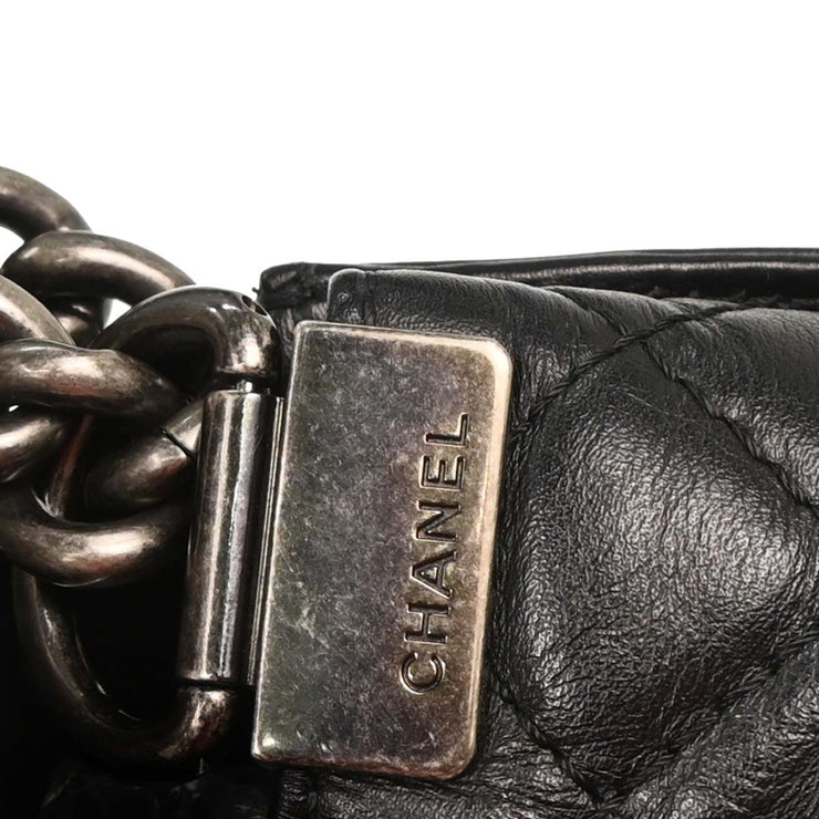 Boy Chanel Black Lambskin Medium Shoulder Bag 115968