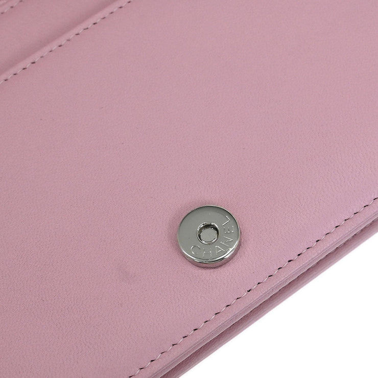 Chanel Pink Lambskin Rhinestone WOC Wallet On Chain 115973