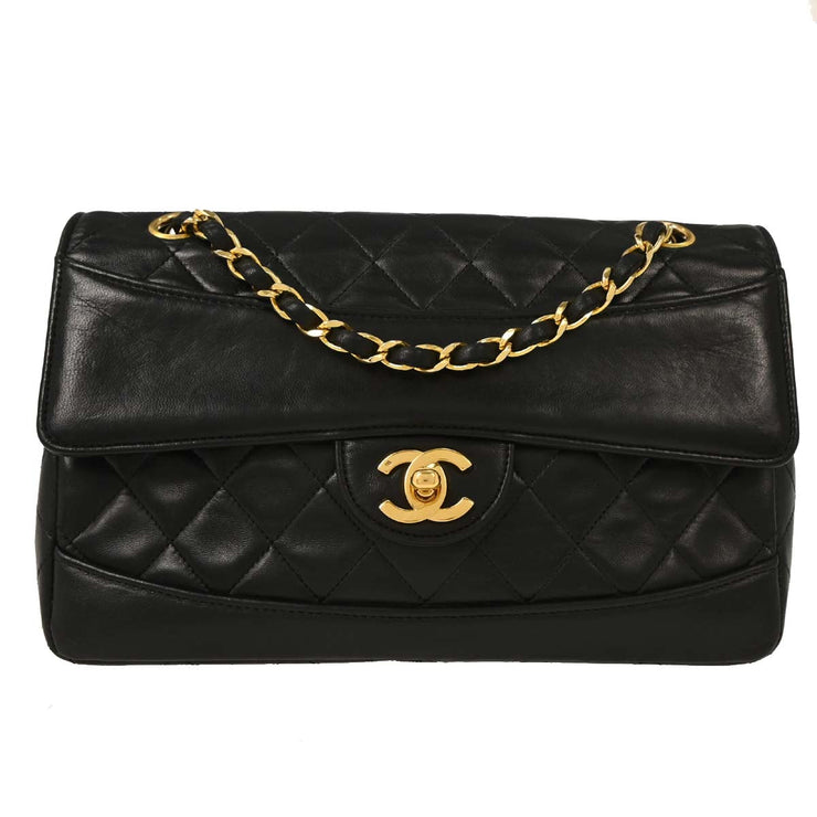 Chanel Black Lambskin Shoulder Bag 115974
