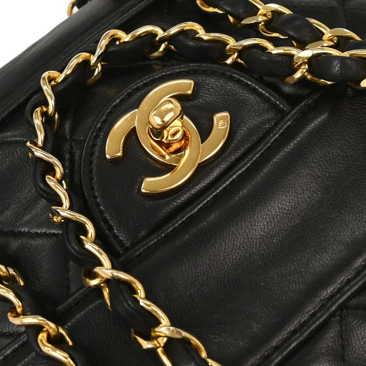 Chanel Black Lambskin Shoulder Bag 115974