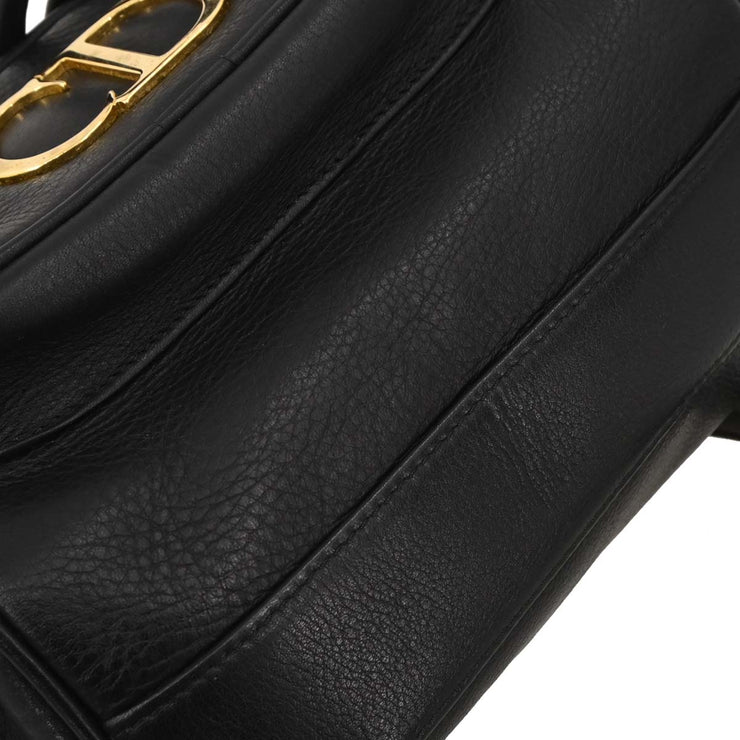 Christian Dior Black Leather Backpack 115978