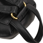 Christian Dior Black Leather Backpack 115978