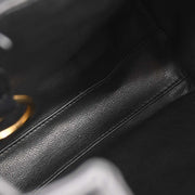 Christian Dior Black Leather Backpack 115978