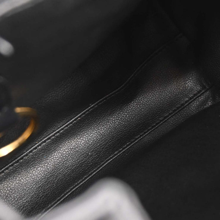 Christian Dior Black Leather Backpack 115978