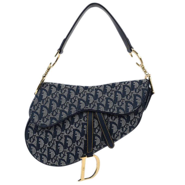 Christian Dior Navy Trotter Saddle Handbag RU0012 115984