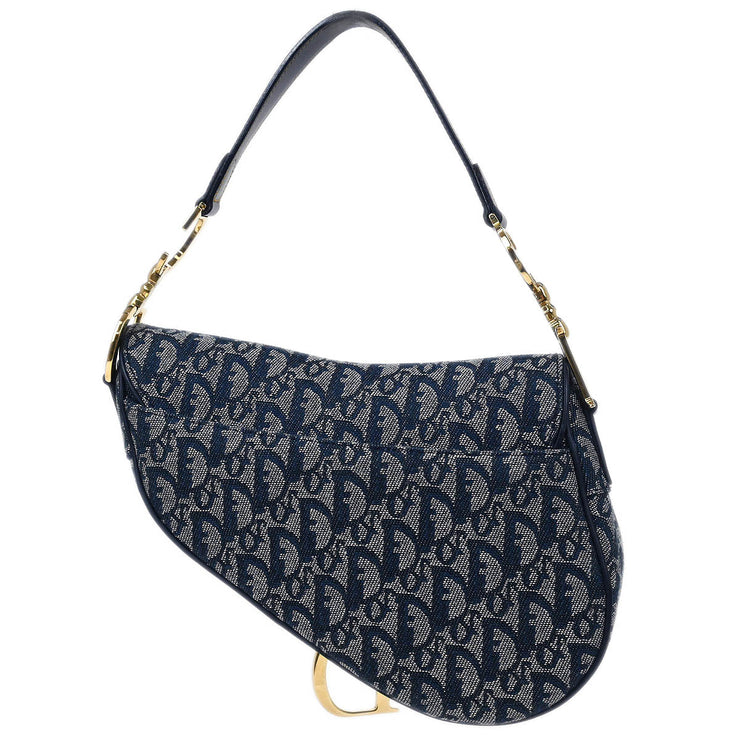 Christian Dior Navy Trotter Saddle Handbag RU0012 115984