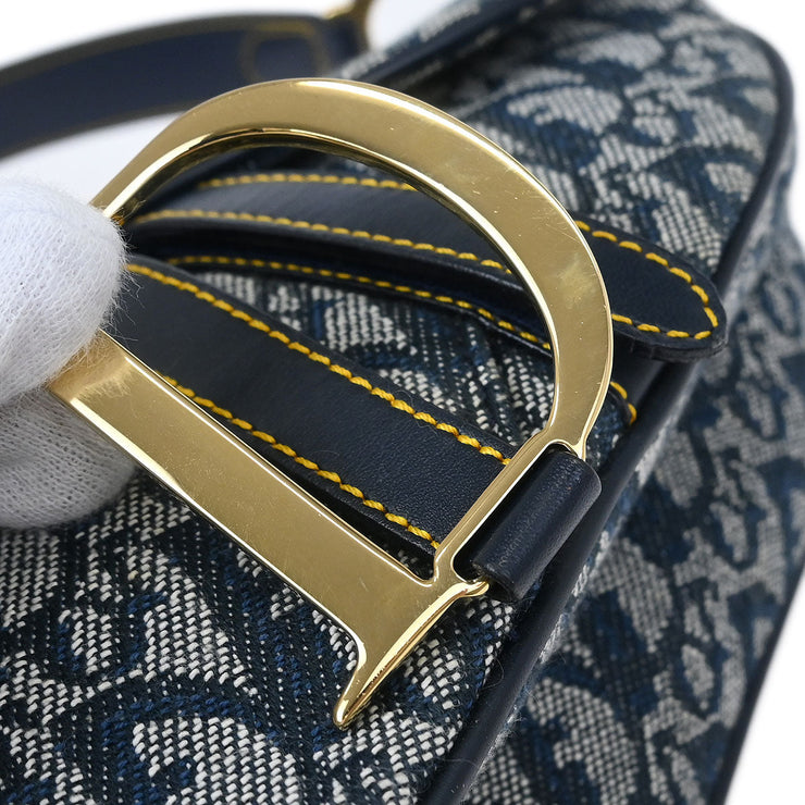 Christian Dior Navy Trotter Saddle Handbag RU0012 115984