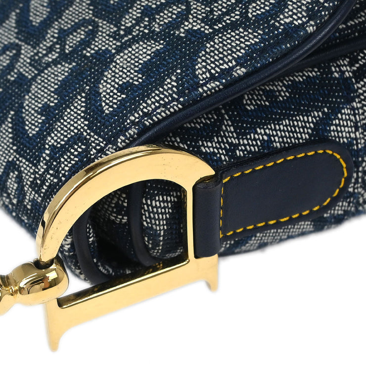 Christian Dior Navy Trotter Saddle Handbag RU0012 115984