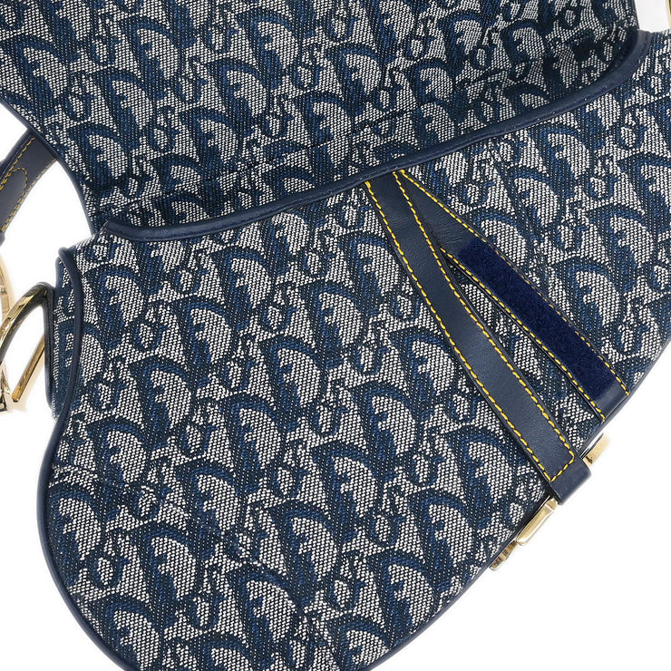 Christian Dior Navy Trotter Saddle Handbag RU0012 115984