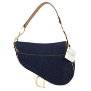 Christian Dior Indigo Denim Saddle Handbag RU0010 115985